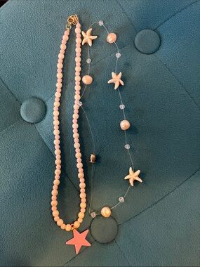 Two Star ⭐️ Bead Necklaces - price for both